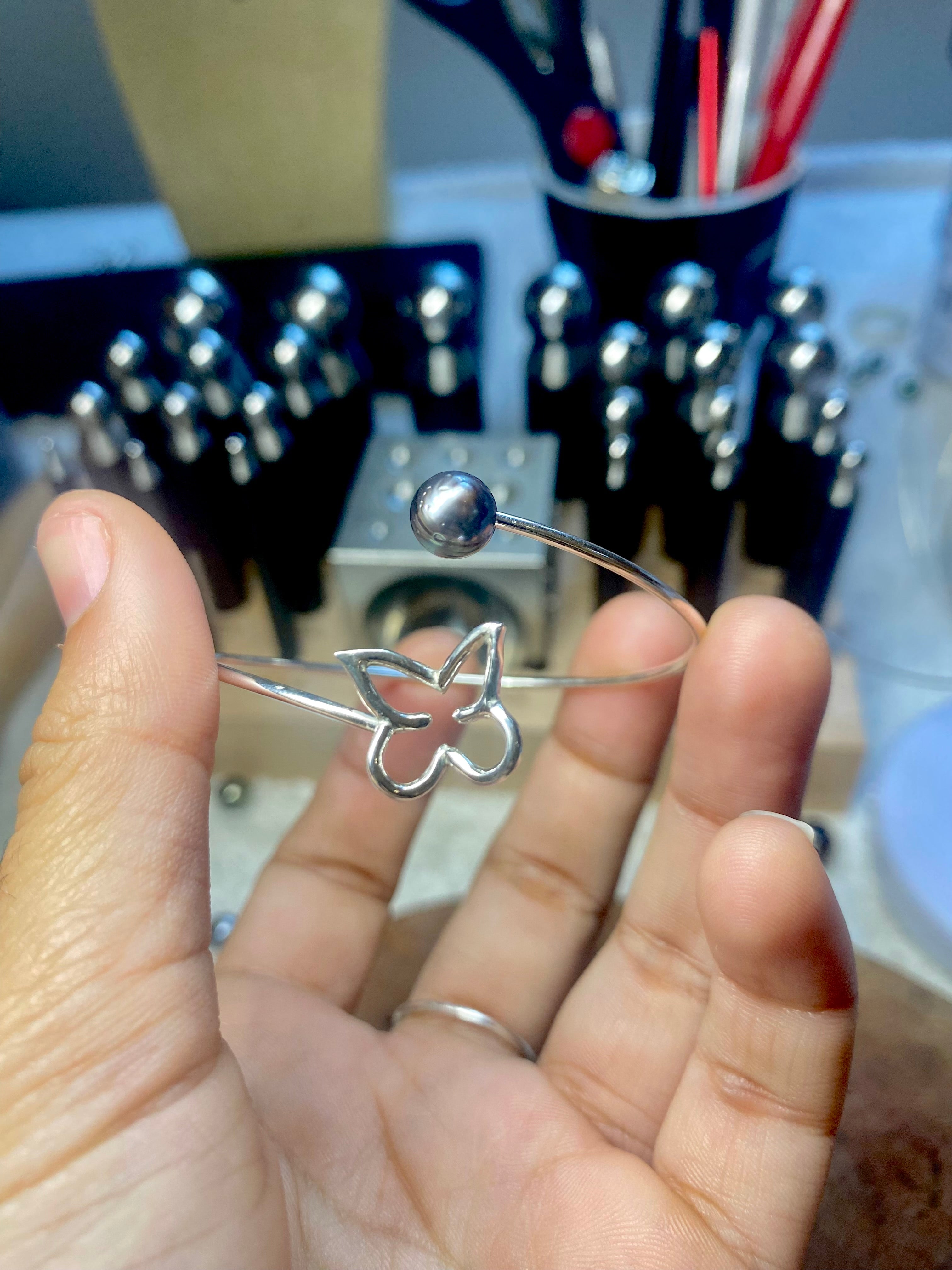 " Shiny " - Jonc Argent. 925