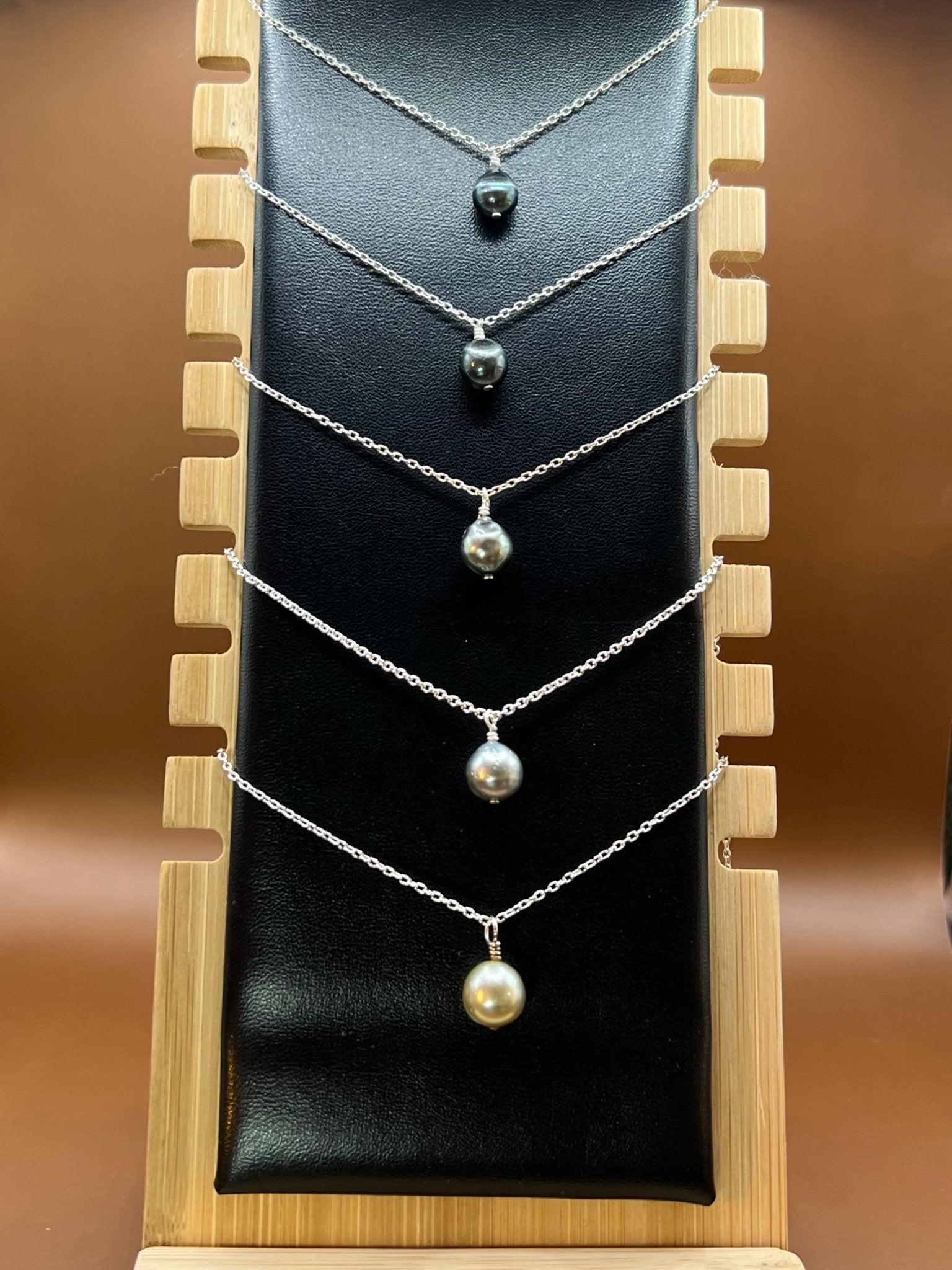 " Ambre " - Collier Argent. 925 - TEMIRI