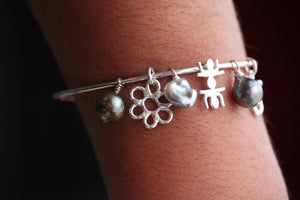 Charm Fleur en Argent 925 - Épanouissement Naturel - TEMIRI