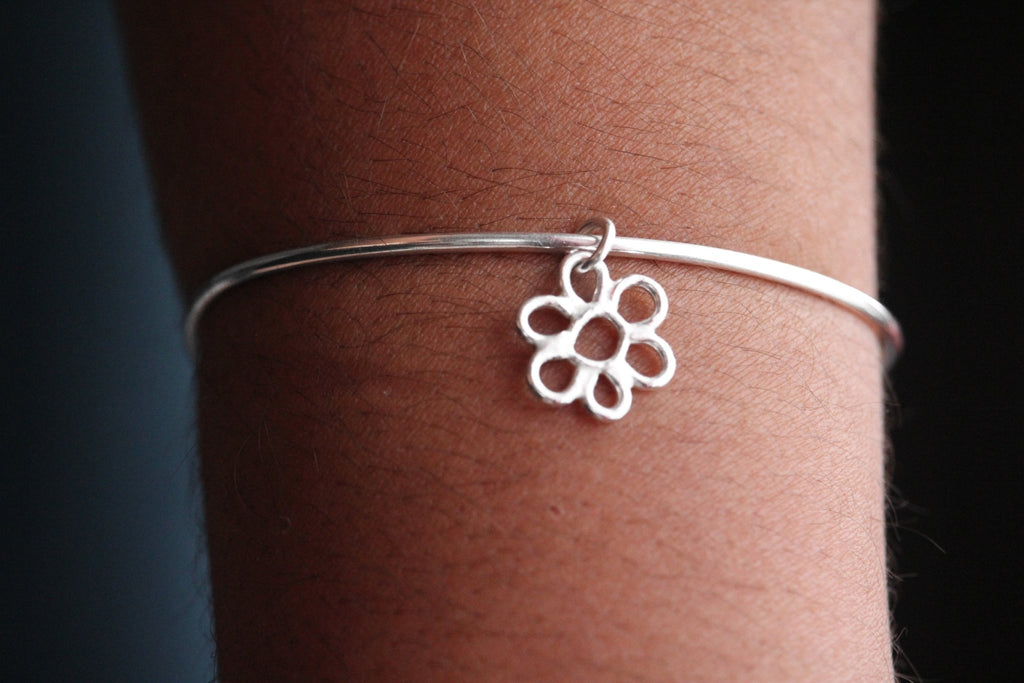 Charm Fleur en Argent 925 - Épanouissement Naturel - TEMIRI