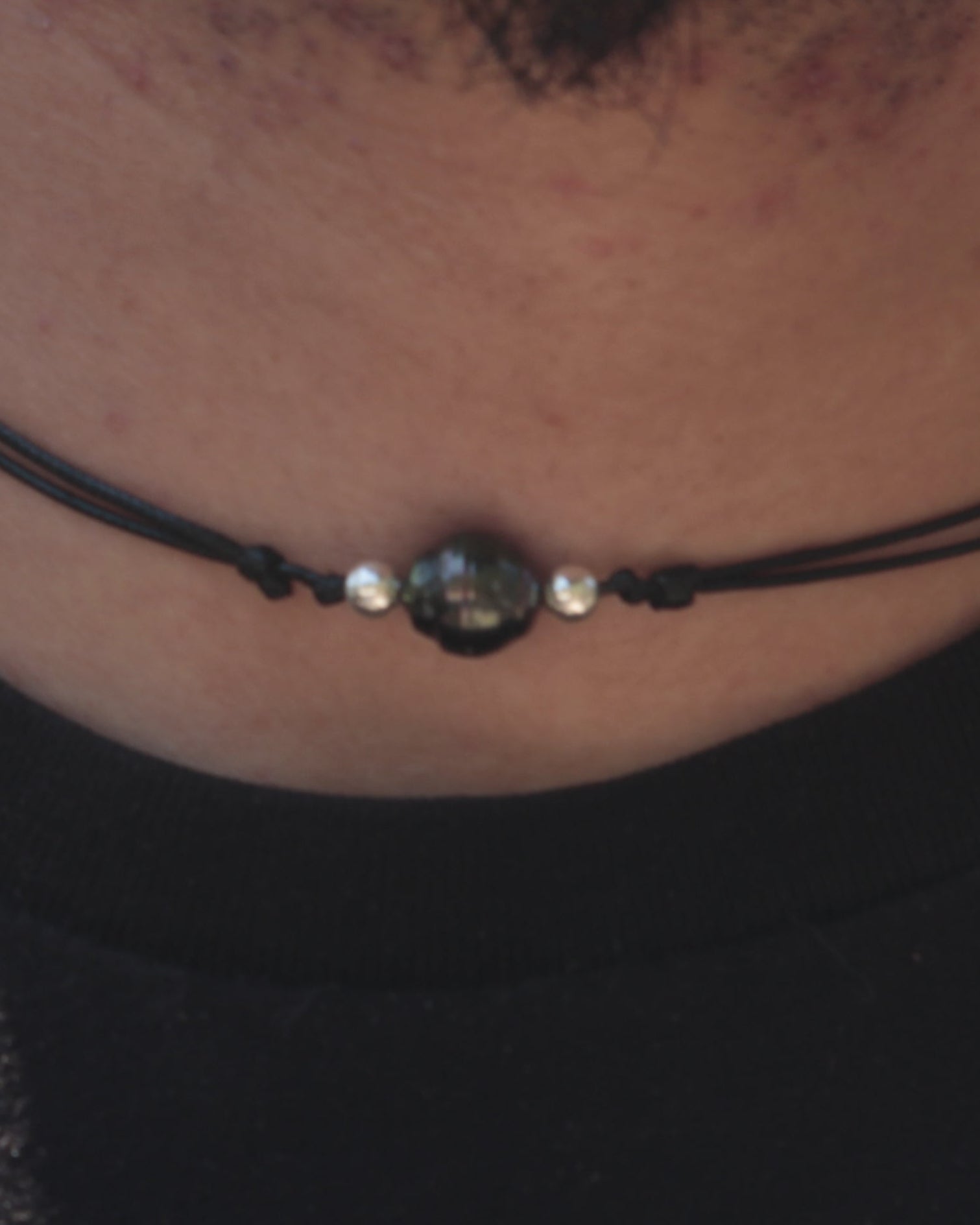 Collier Kaori mixte - Cordon ciré - TEMIRI