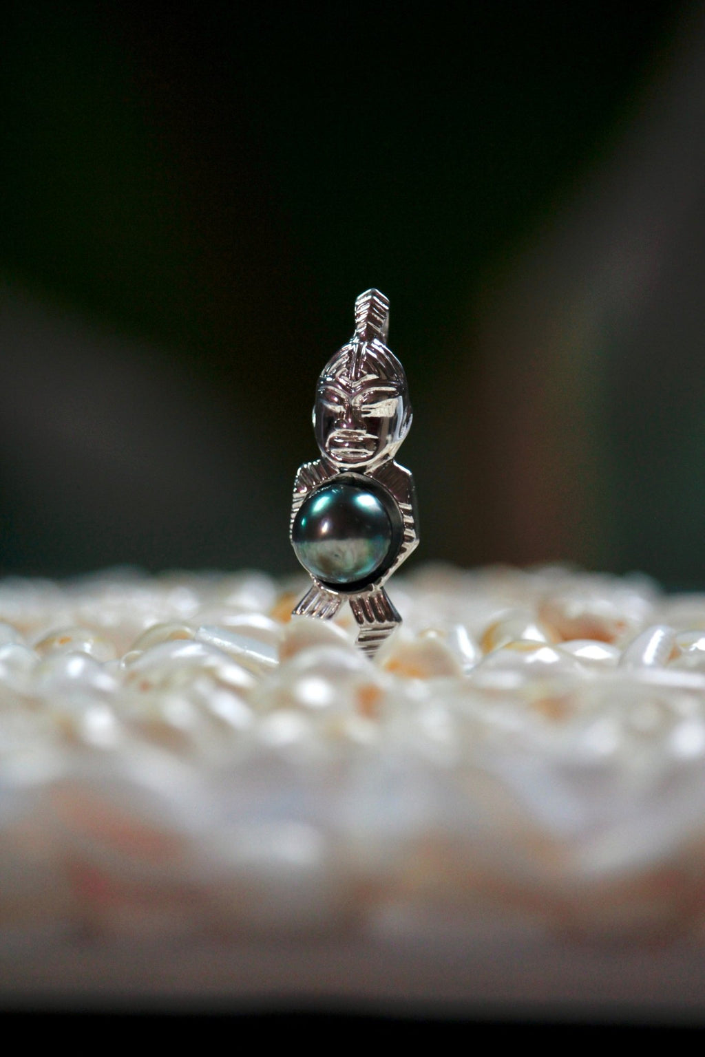 " Mae " - Pendentif Tiki Argent. 925 - TEMIRI