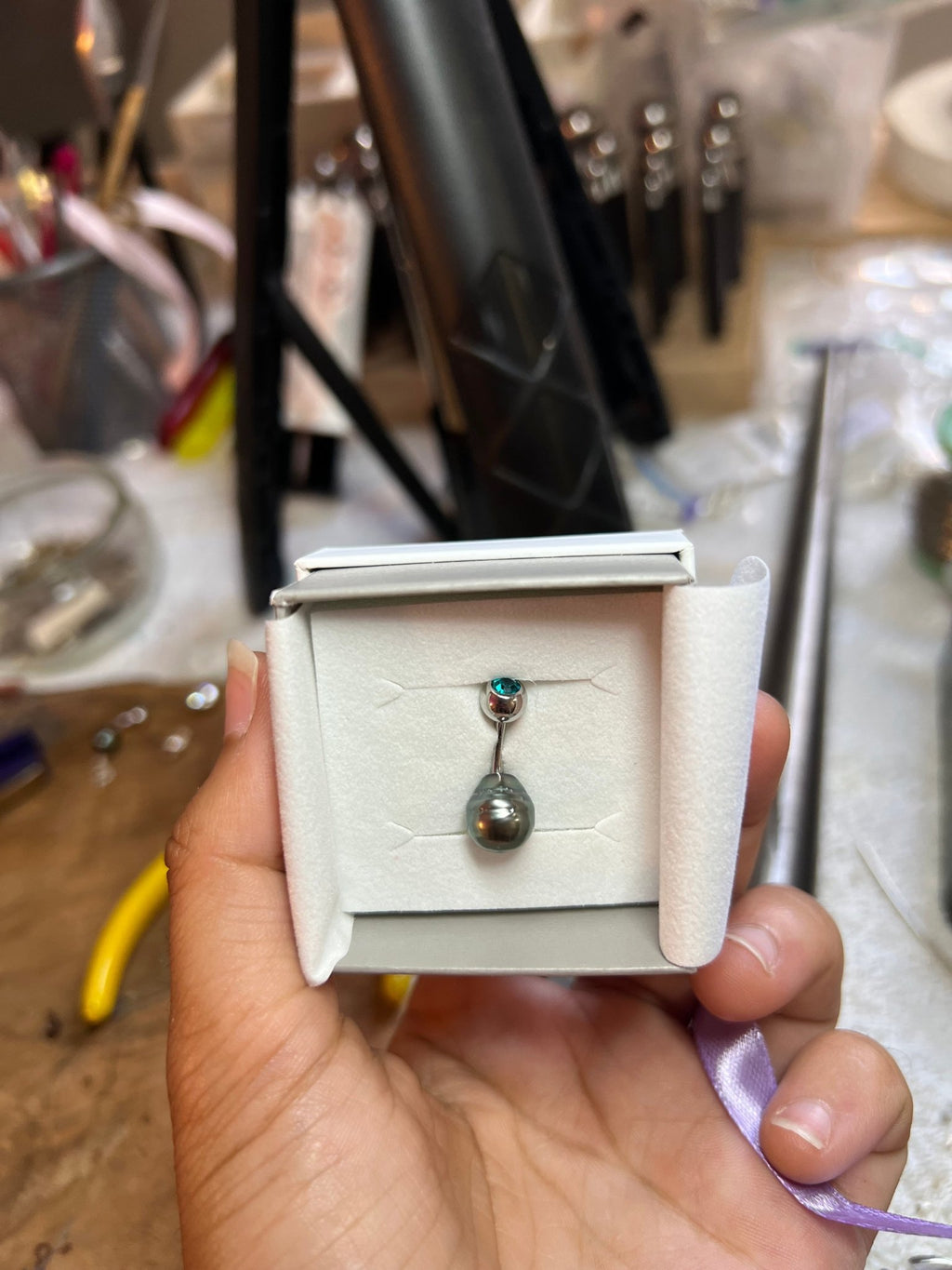 Piercing nombril Hinerava - Acier chirurgical pur - TEMIRI