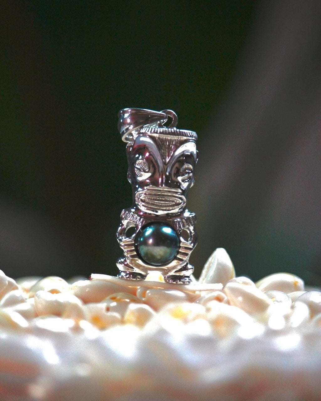 " Teata " - Pendentif Tiki Argent. 925 - TEMIRI
