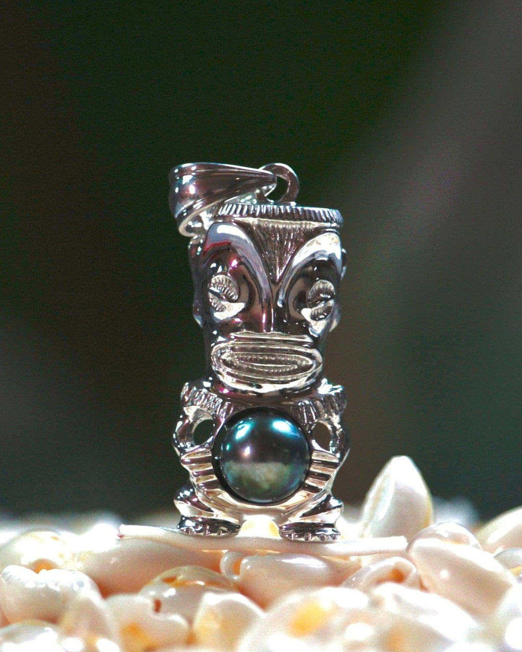 " Teata " - Pendentif Tiki Argent. 925 - TEMIRI
