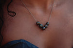 Charger l&#39;image dans la galerie, &quot; V 5 perles&quot; - Collier Argent. 925 - TEMIRI
